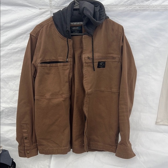 Tony Hawk Brown Lightweight Shirt Jacket - Picture 1 of 4